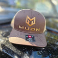 Richardson Hat Brown/Khaki tan middle stitch